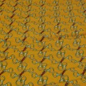 Coupon jersey imprimé ocre 300 x 145 cm
