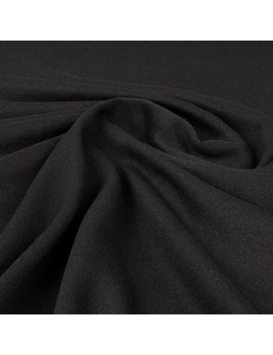 Tissu jersey uni  noir