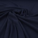 Tissu jersey côtelé noir