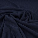 Tissu jersey côtelé noir