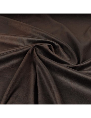 Tissu suédine uni cacao