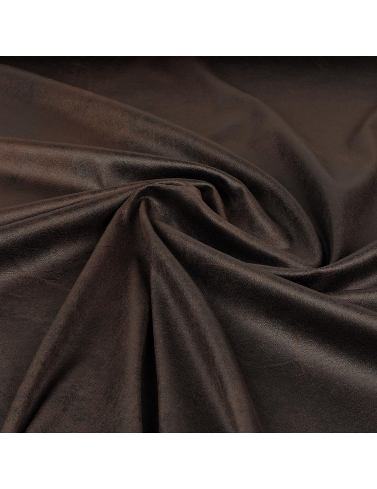 Tissu suédine uni cacao Tissu suédine uni cacao