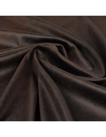 Tissu suédine uni cacao