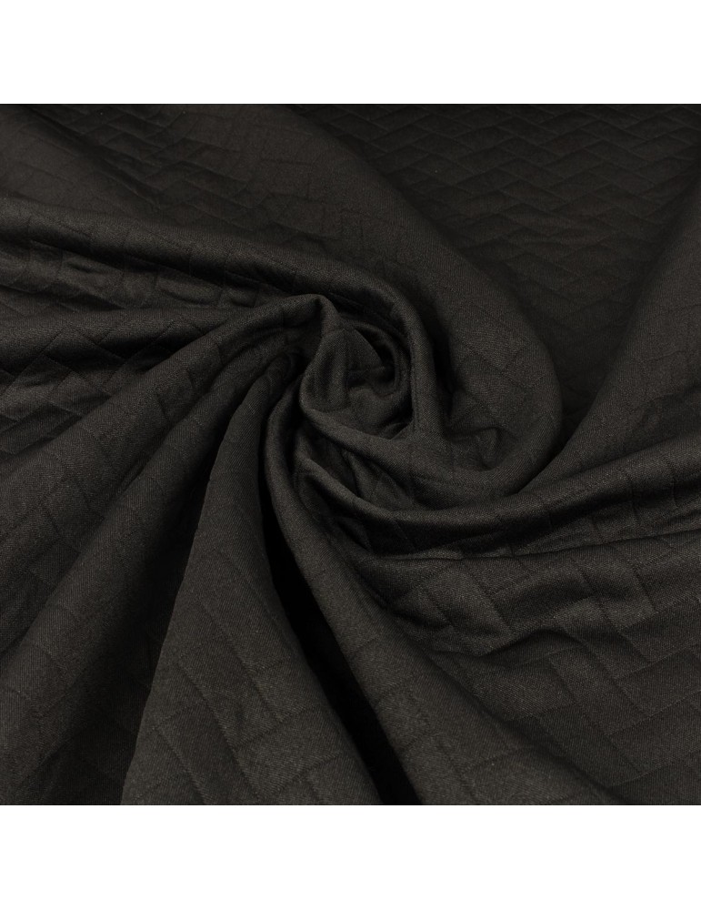 Tissu matelassé noir Tissu matelassé noir