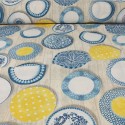 Tissu coton/polyester grande largeur bleu Tissu coton/polyester grande largeur bleu