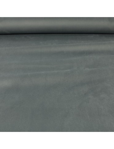 Tissu suédine d'ameublement uni gris