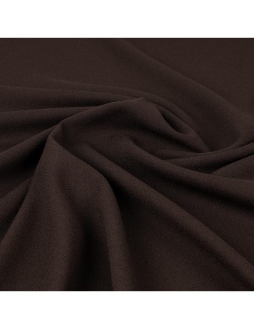 Tissu lainage crêpe chocolat