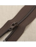 Fermeture fine polyester 35 cm marron Fermeture fine polyester 35 cm marron