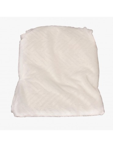 Coupon fourrure synthétique 150 x 200 cm blanc