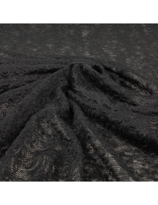 Tissu jersey tricoté noir