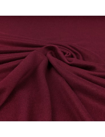 Tissu jersey uni bordeaux