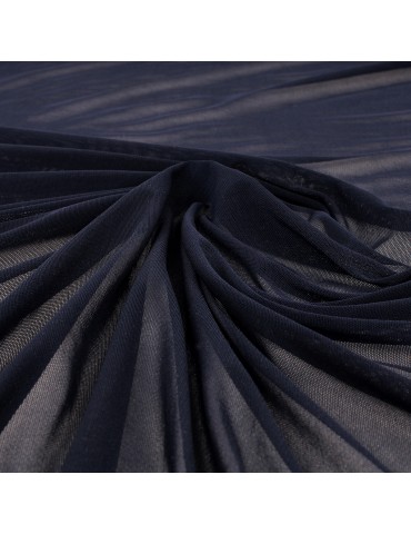 Tissu maille uni navy