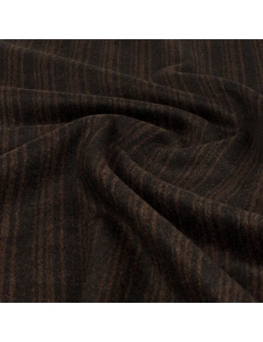 Coupon habillement rayure marron 150 x 145 cm