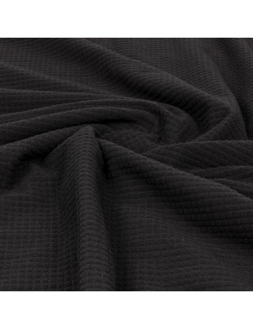 Coupon habillement polyester noir 300 x 150 cm