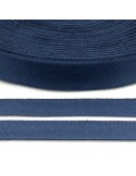 Serge coton 25 mm bleu Serge coton 25 mm bleu