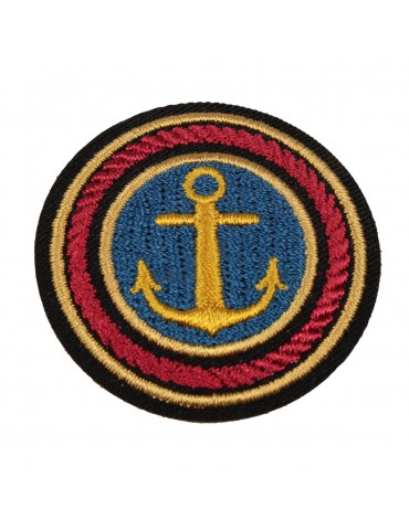 Ecusson thermocollant ancre de marine