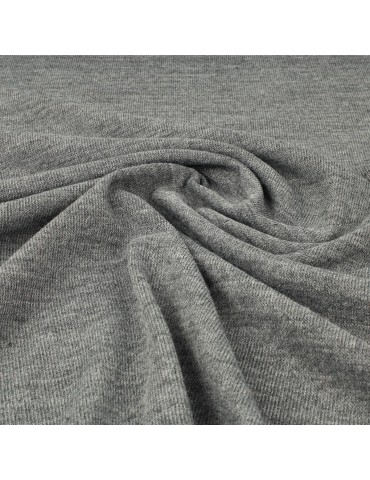 Tissu jersey gris chiné