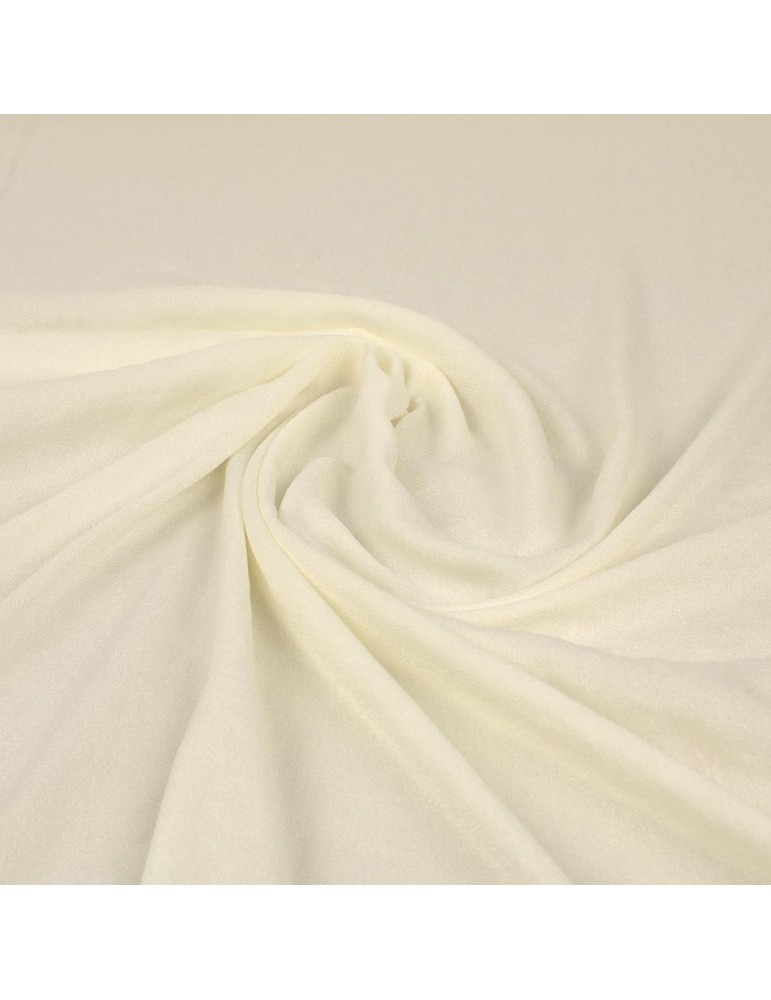 Tissu crêpe uni écru Tissu crêpe uni écru