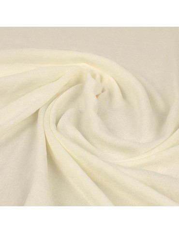 Tissu crêpe uni écru