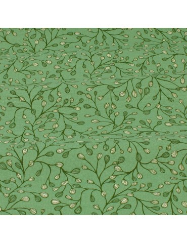 Tissu demi panama cynorrhodon vert