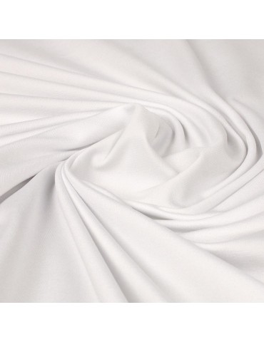 Tissu jersey uni blanc