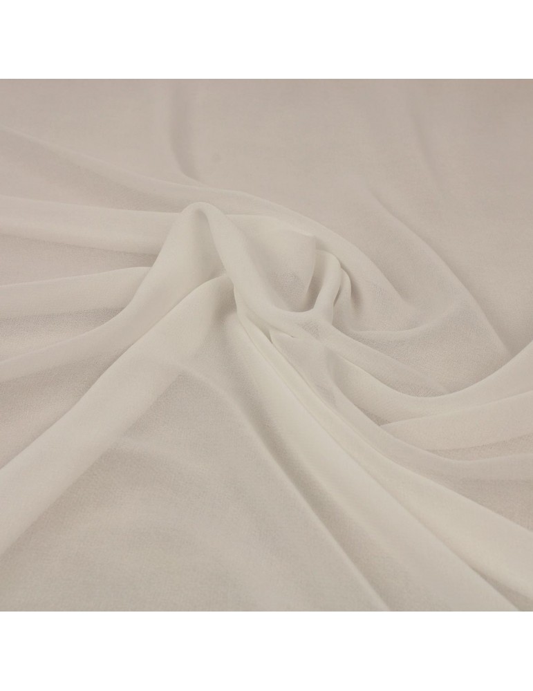 Tissu crêpe uni écru Tissu crêpe uni écru