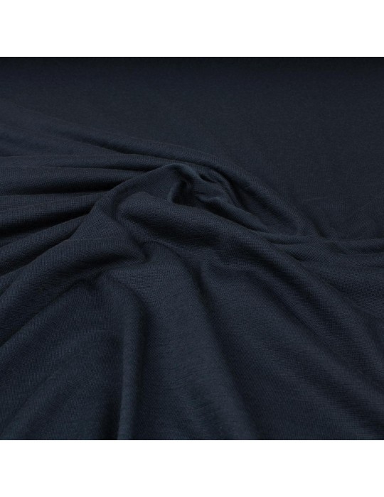 Tissu jersey uni bleu navy