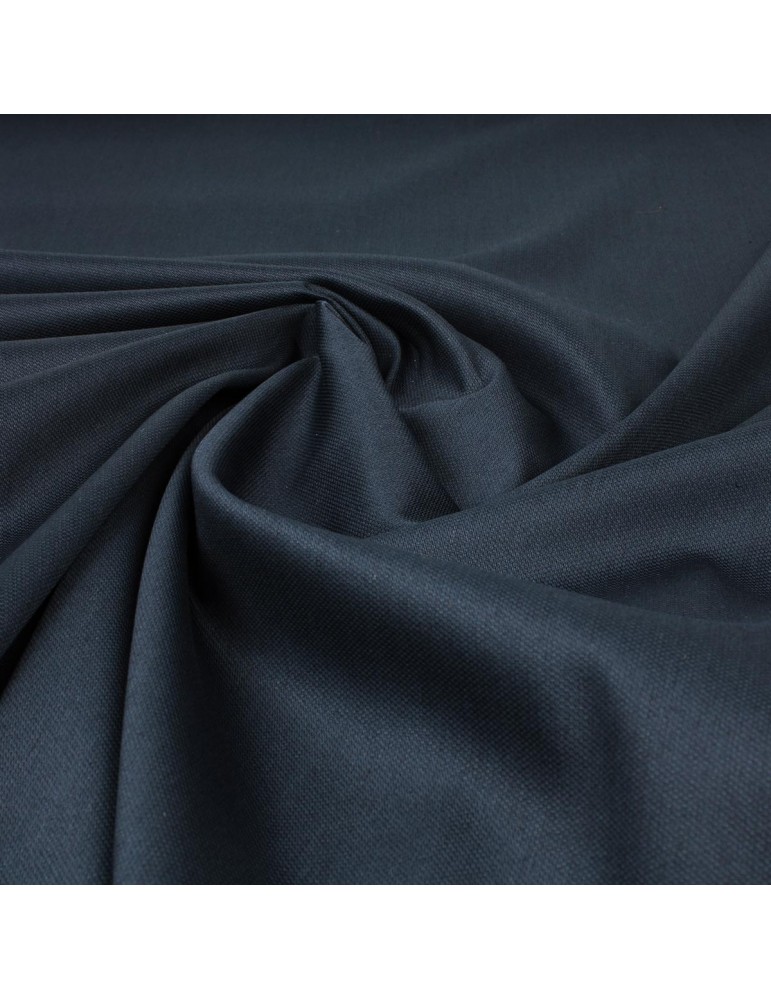 Toile d'habillement unie bleu navy Toile d'habillement unie bleu navy