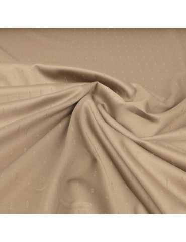 Tissu satin coton/élasthanne taupe
