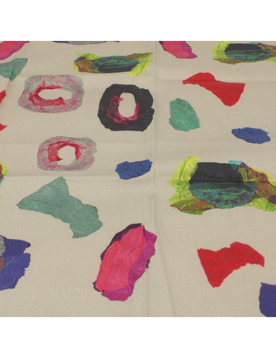 Coupon patchwork coton abstrait 45 x 48 cm