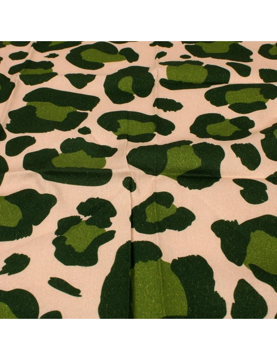 Coupon patchwork coton camouflage vert 45 x 48 cm