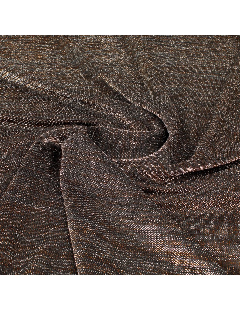 Tissu jersey foil cuivre/argent Tissu jersey foil cuivre/argent