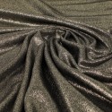 Tissu jersey foil noir/or
