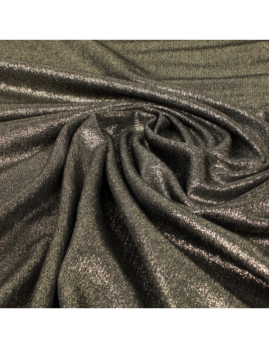 Tissu jersey foil noir/or