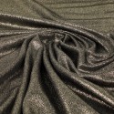 Tissu jersey foil noir/or