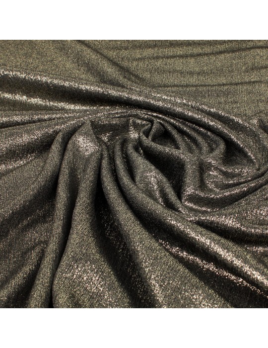 Tissu jersey foil noir/or