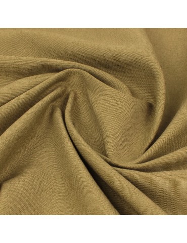 Tissu lin uni kaki