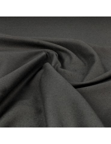 Tissu sergé de coton uni noir