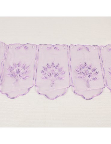 Rideau brise bise végétal violet 30 cm