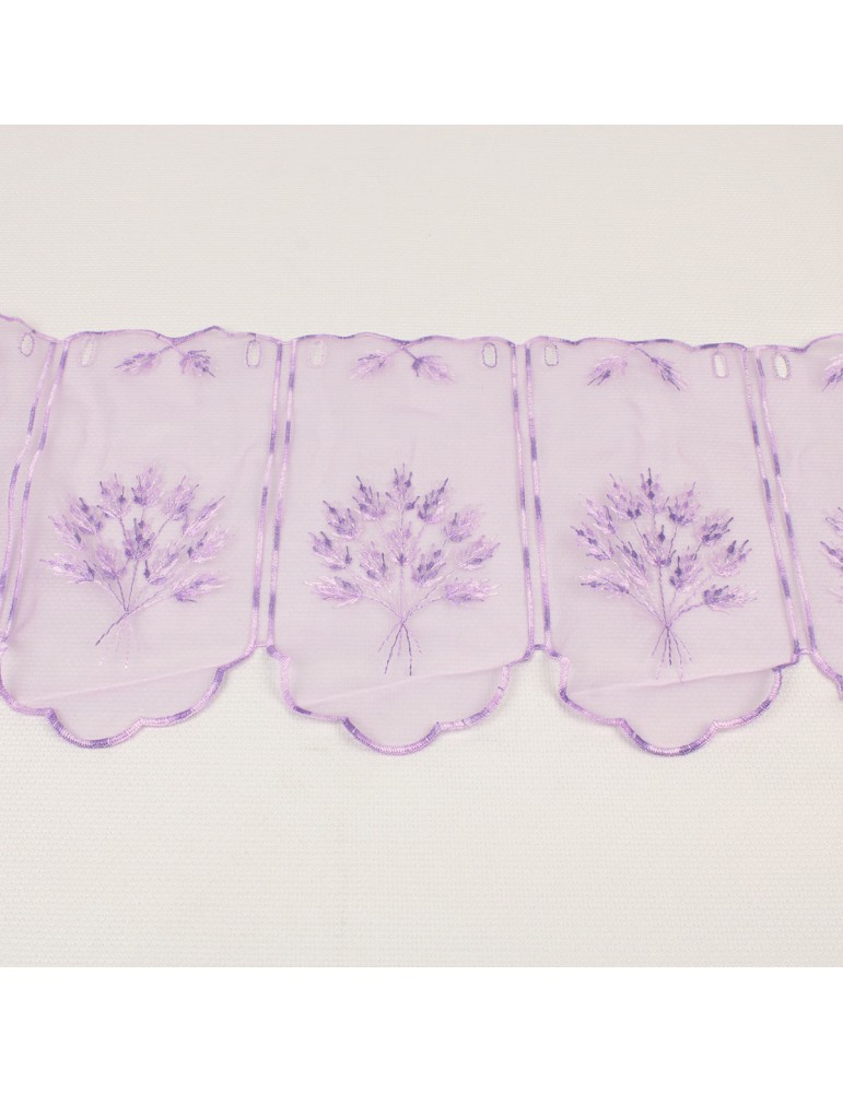 Rideau brise bise végétal violet 30 cm