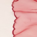 Voilage organza rouge/bordeaux