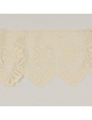 Rideau brise bise marguerite ivoire 30 cm