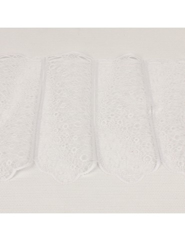 Rideau brise bise blanc 30 cm