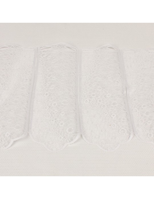 Rideau brise bise blanc 30 cm