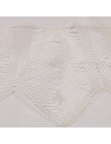 Rideau brise bise ivoire 30 cm