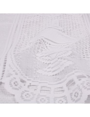 Rideau brise bise blanc 30 cm