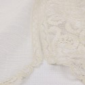 Rideau brise bise blanc/beige 60 cm