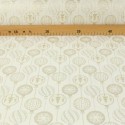 Tissu jacquard noël lurex écru Tissu jacquard noël lurex écru