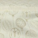 Tissu jacquard noël lurex écru Tissu jacquard noël lurex écru