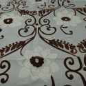 Coupon toile végétal bleu  300 x 140 cm